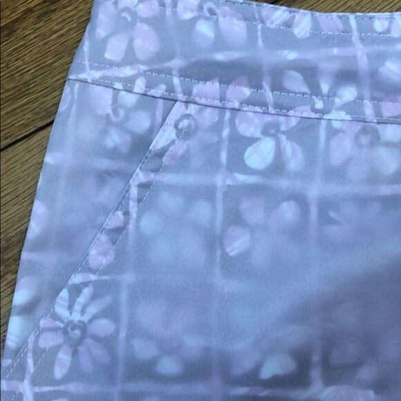 𝅺BLANC Noir Nylon Floral Swim Board Shorts Sz S - Picture 4 of 9